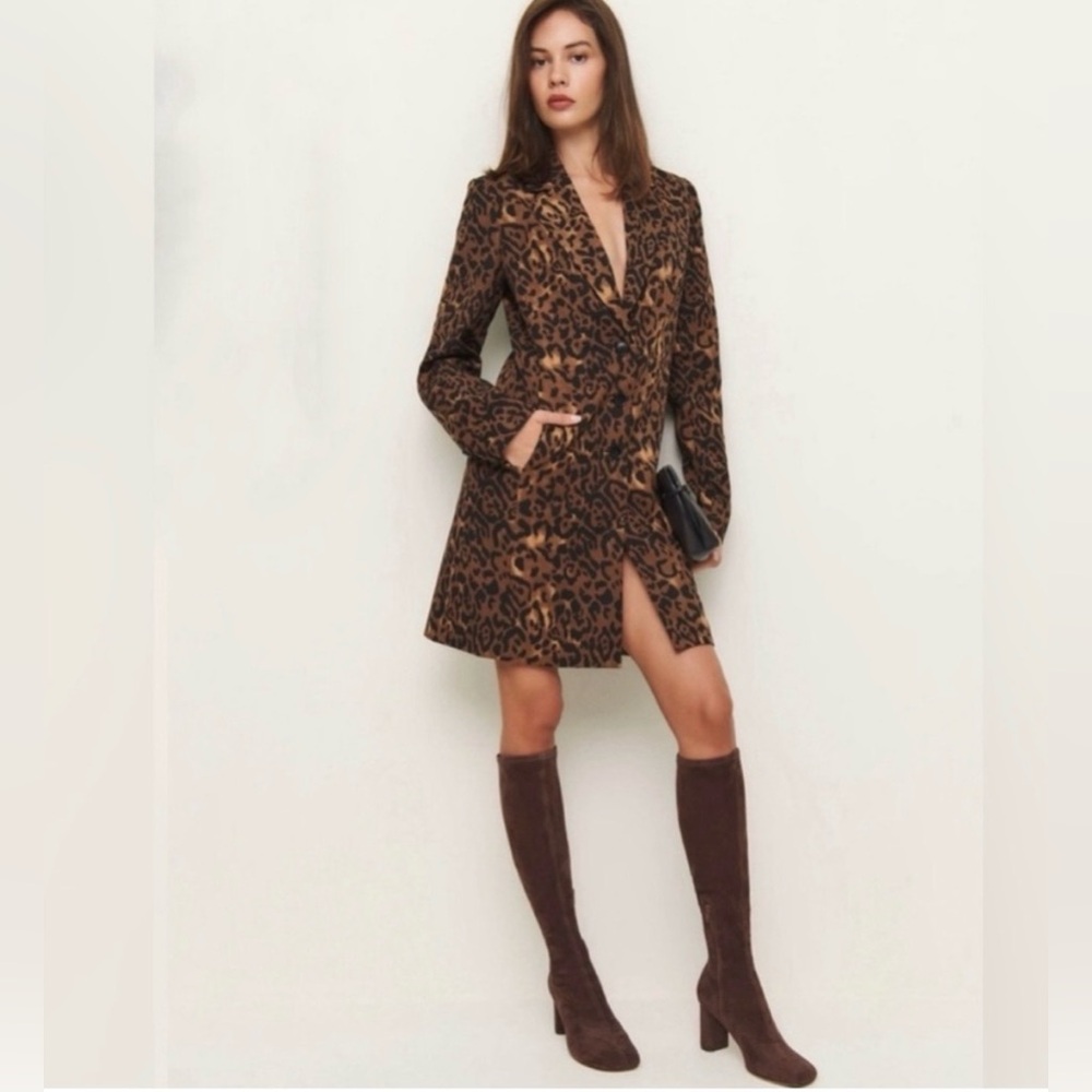 Reformation brown suede knee high boots